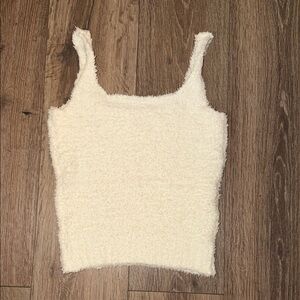 SKIMS Cream Lounge Top